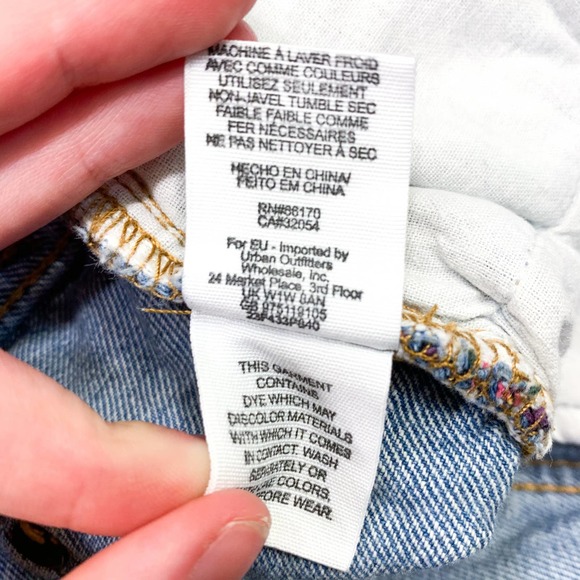 Free People Baja Serape Rugged Cut Off Jean Shorts - Picture 12 of 13